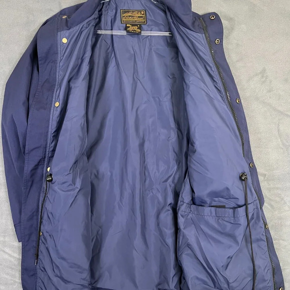 Eddie Bauer Mens Blue Field Barn Hunting Jacket Parka Water Repel - Picture 7 of 8